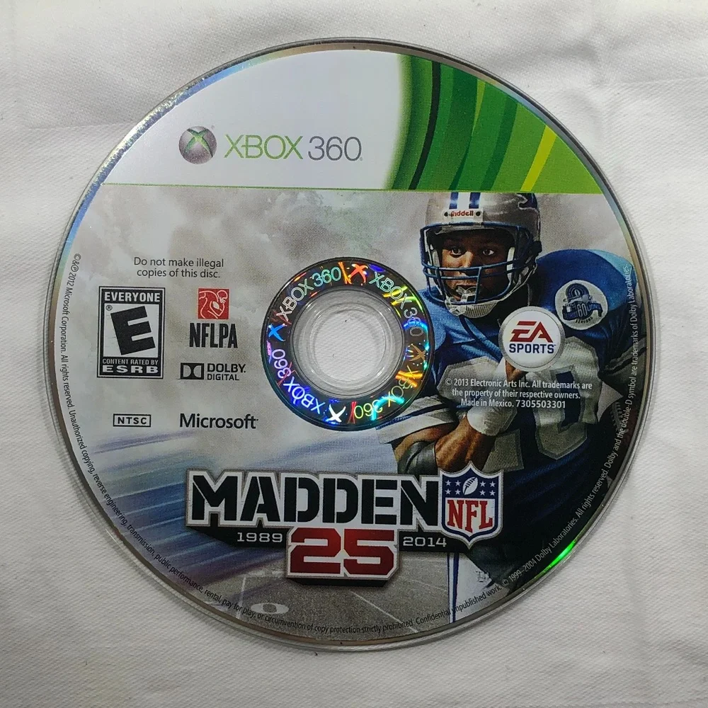 XBOX 360 EA SPORTS MADDEN NFL 25TH ANNIVERSARY